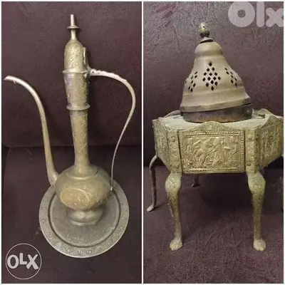 ابريق ٤٥ × ٢٣ سم. مبخرة ٢٣ × ١٧ سم