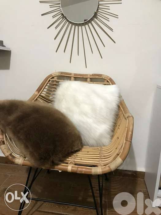 bamboo chair wood and steel 3
