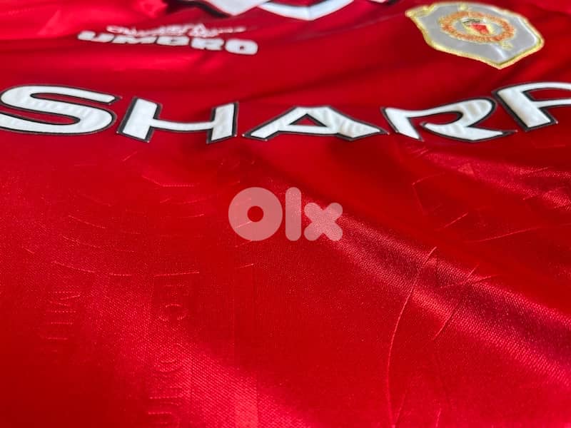 manchester united the final scholes 18  vintage rare umbro kit 2