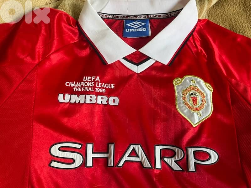 manchester united the final scholes 18  vintage rare umbro kit 4
