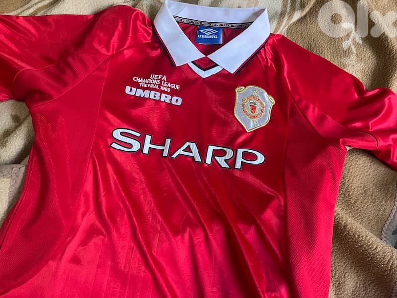 manchester united the final scholes 18  vintage rare umbro kit 5