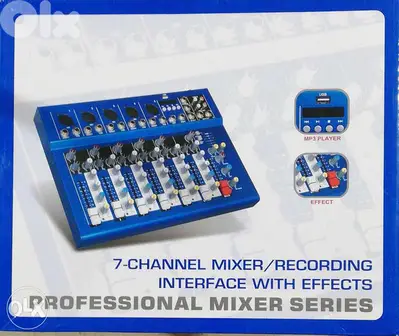 mixer 7 channel + usb bluetouth,new in box