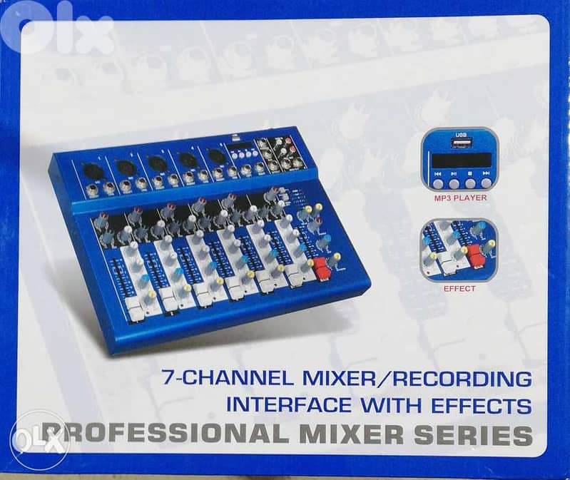 mixer 7 channel + usb bluetouth,new in box 0