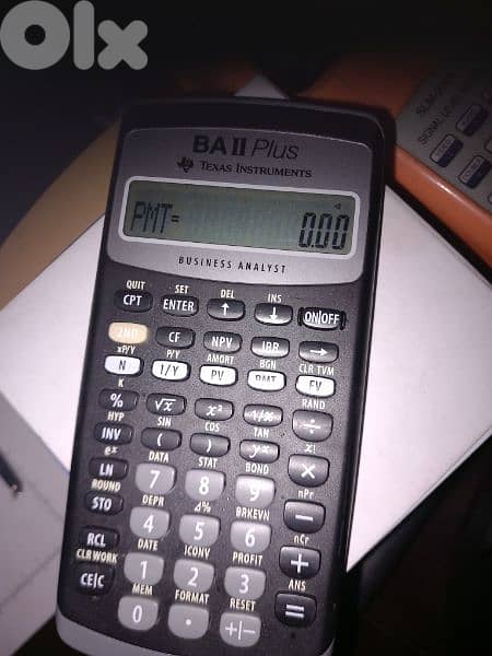 texas instruments BA2 plus financial calculator 0