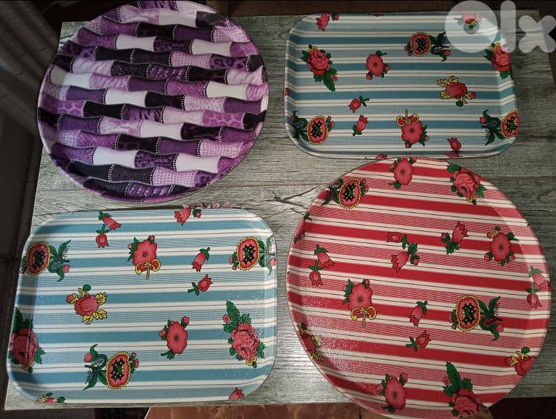 cute plastic and leathur trays 3
