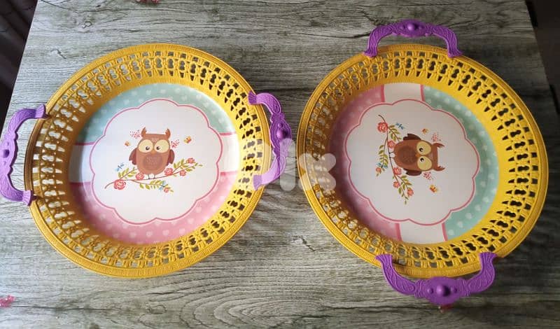 cute plastic and leathur trays 6