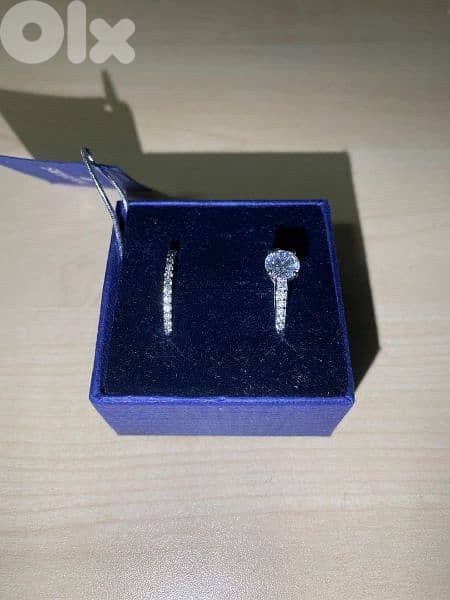 ring set authentic swarovski size 48 . S. 16 1