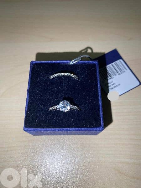 ring set authentic swarovski size 48 . S. 16 3