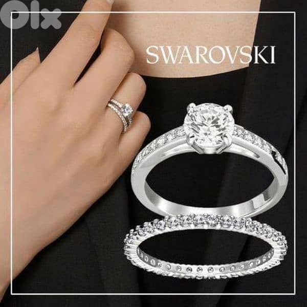 ring set authentic swarovski size 48 . S. 16 8