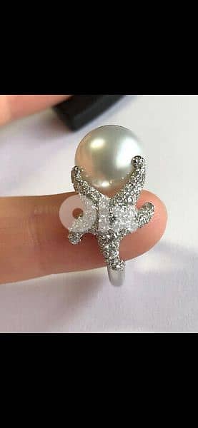 ring original swarovski sea fish pearl 0