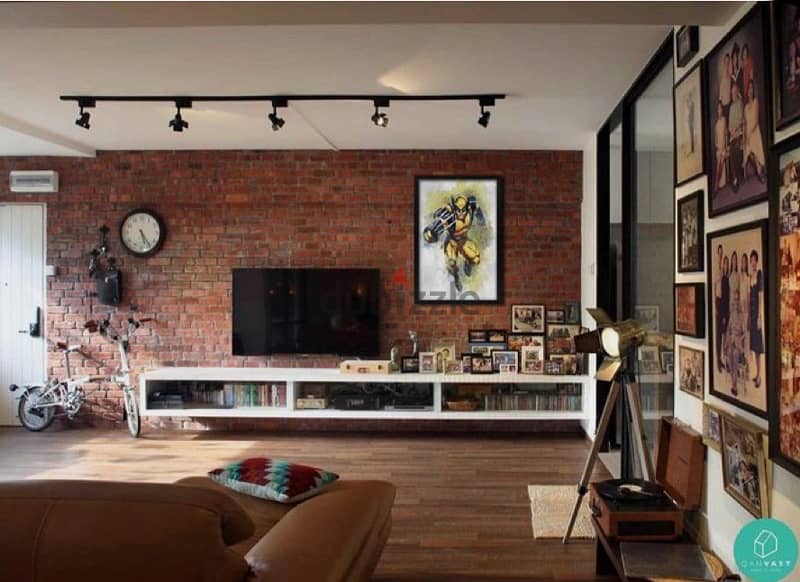 Minimalist industrial lofty with terrace 0