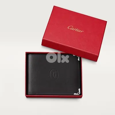 Authentic Cartier 6-Credit Card Mens Wallet, Must de Cartier