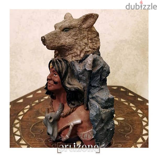Red Indian Statue 1