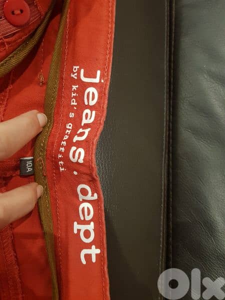 New red trouser for girls 10 years 1