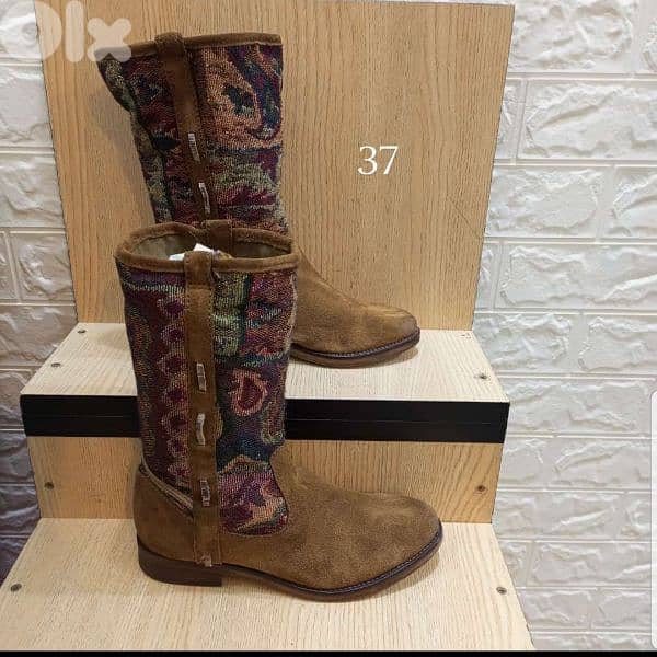 brown bottines size 37 0