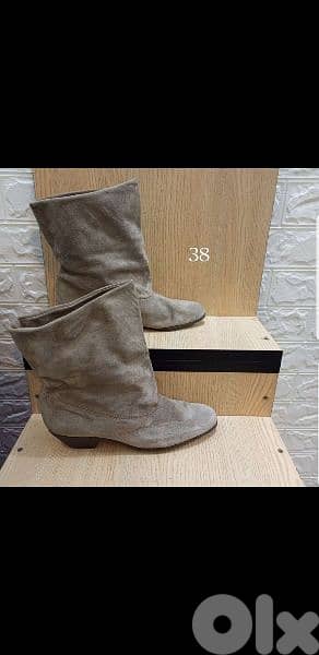grey bottines size 38 0