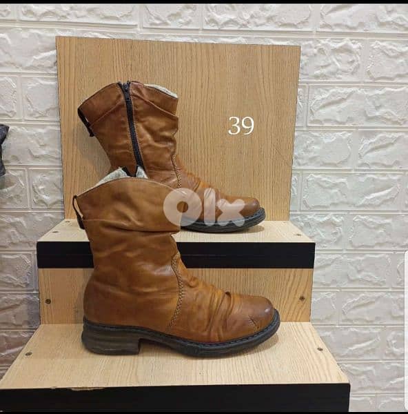 brown boots size 39 0
