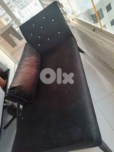 black sofa