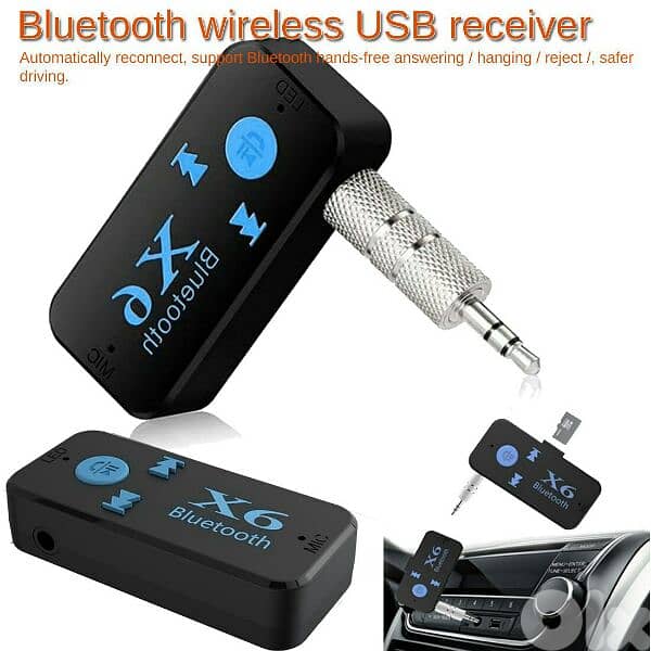 X6 Bluetooth AUX Audio Adapter Transmitter 3