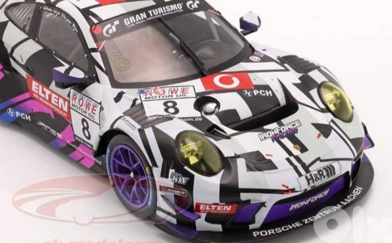 Porsche GT3 R diecast car model 1;18. 3