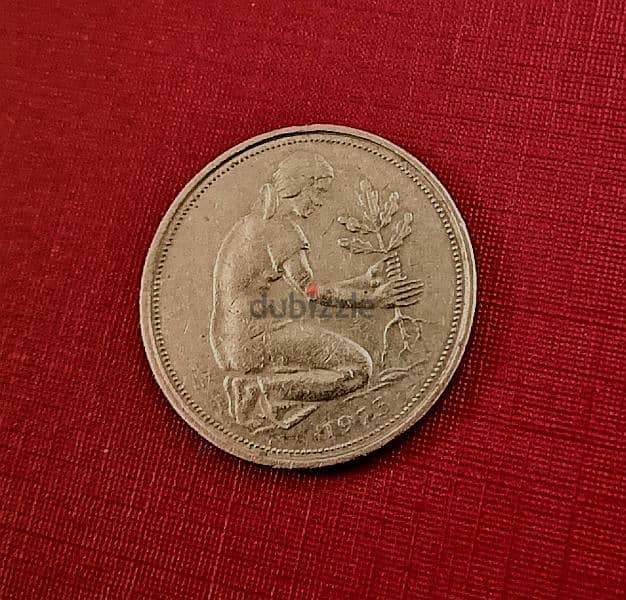 1975 Germany Bundes Republic Deutschland 50 Pfennig 1
