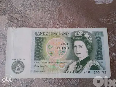 1 English Pound Memorial Banknote for Isaac Newton