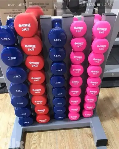 Rubber dumbbells