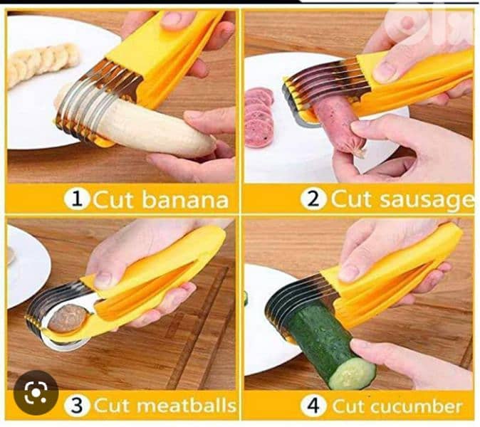 fast banana hot dog and vegetables slicer 1