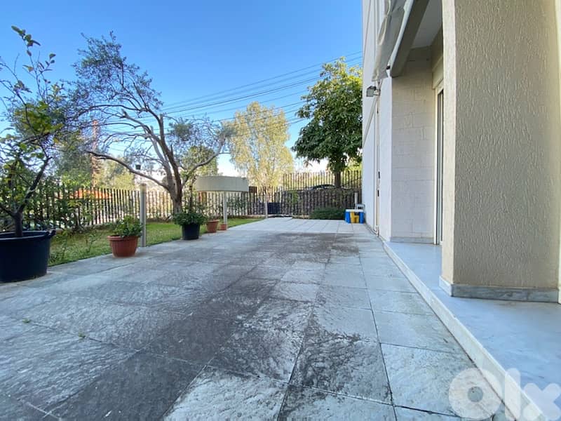 A furnished apartment with garden for rent in Bsalim. 0