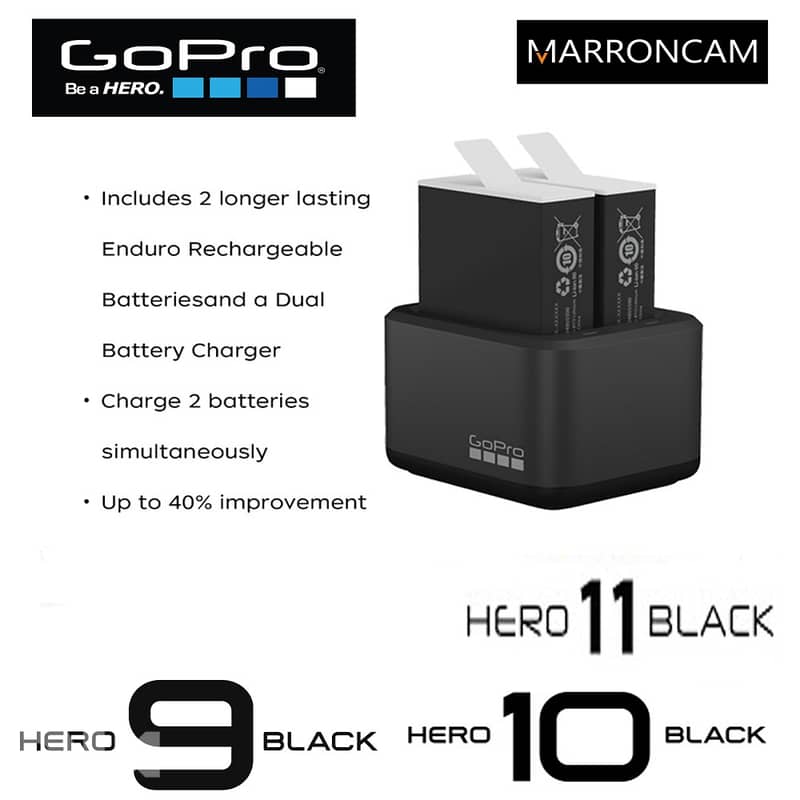 Dual Charger Enduro Gopro 0