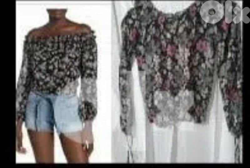 top chuffon flower print s to xxL 1