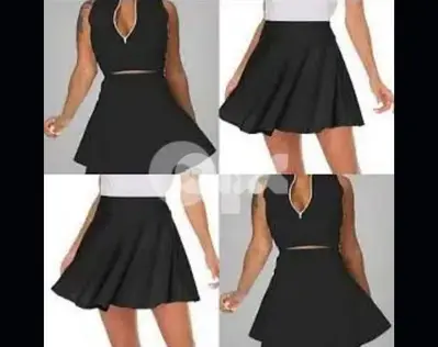 black wide skirt s to xxL