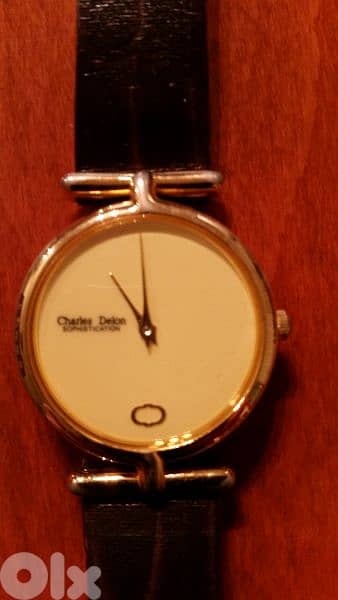 gold plate charles delon japan geniune leather 1