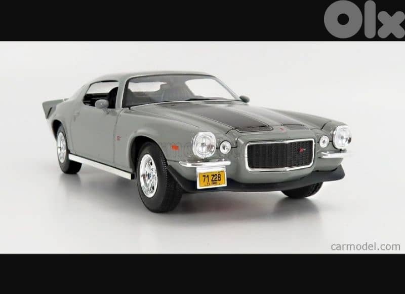 Chevrolet Camaro Z28 ('71) diecast car model 1;18. 3