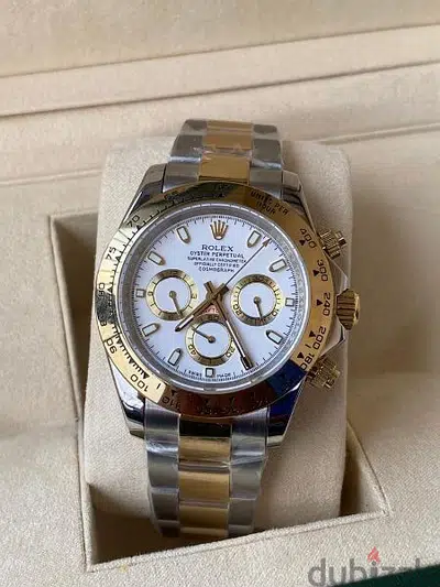 Rolex Daytona two tone white dial