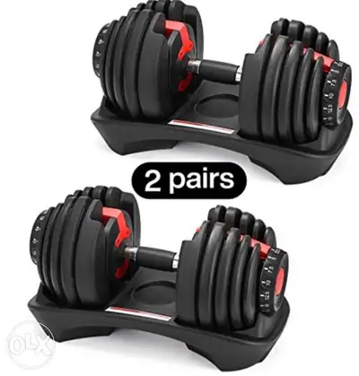 adjustable dumbbells  2.5 kg-24 kg pairs