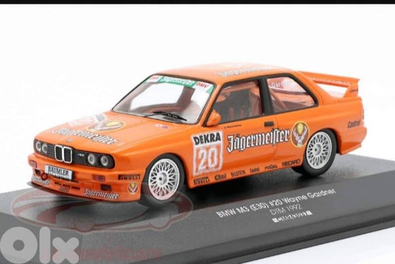 BMW M3(E30) #20 diecast car model 1;43. 1