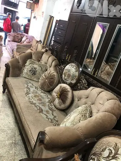 طقم كنبايات خشب زان 10 قطع
