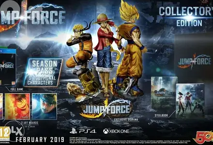 Jumpforce Collectors Rare Statue dragon ball z, one piece, naruto