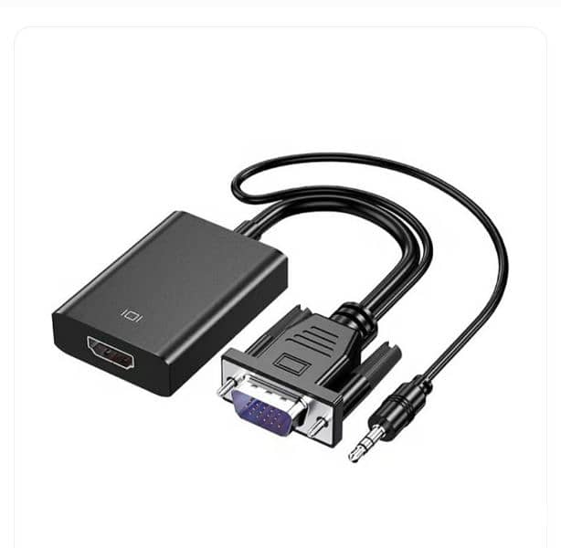 VGA to HDMI- Converter Cable Female VGA Male to HDMI- Adapter 0