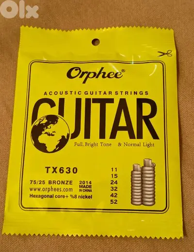 New Acoustic Guitar Strings - Orphee