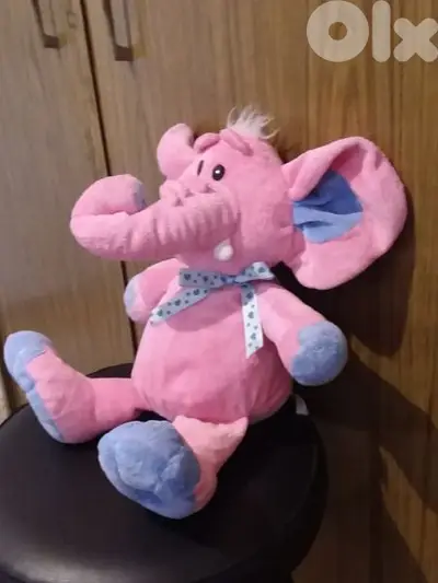 KELLYBABY PINK ELEPHANT great Plush Stuffed BABY GIRL Gift Toy 40Cm