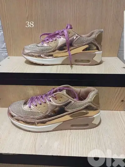 Golden european shoes size 38
