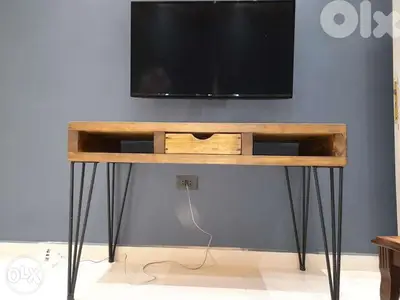 Tv unit wood creative stand ستاند تلفزيون خشب