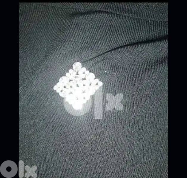 square shape all crystall brooch 2