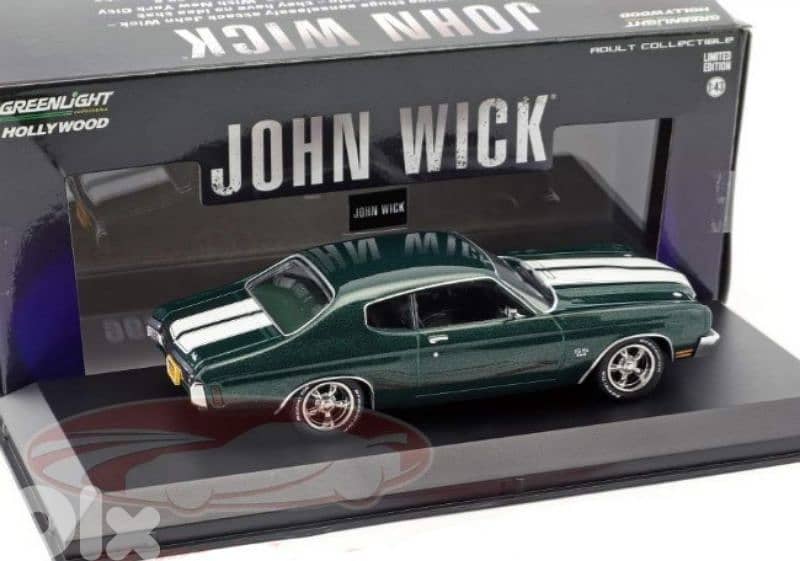 '70 Chevelle SS 396 (John Wick 2) diecast car model 1;43. 4