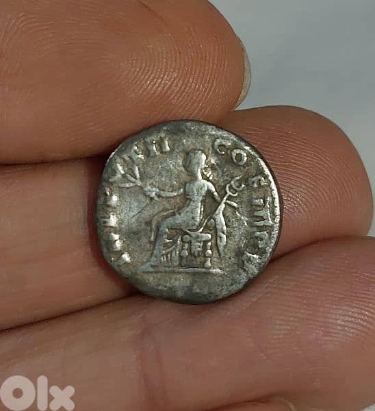 Vespesian Roman Emperor silver Denerius  coin year 70 AD 1