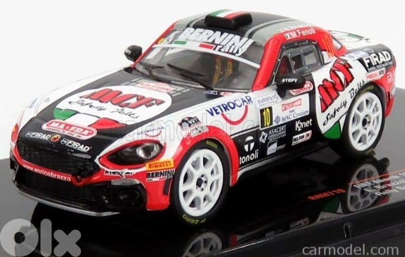 Fiat Abarth 124 (Rally Sanremo'19) diecast car model 1;43. 1