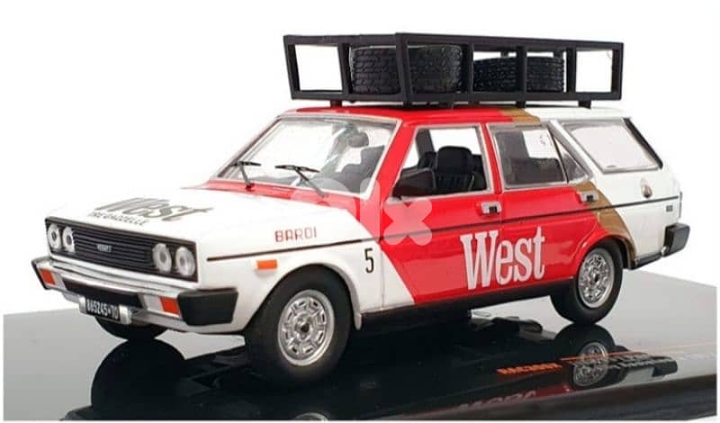 Fiat 131 Panorama (Rally Assistance '77) diecast car model 1;43. 2