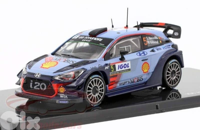 Hyundai I20 (Rally De Corse '17) diecast car model 1;43. 0